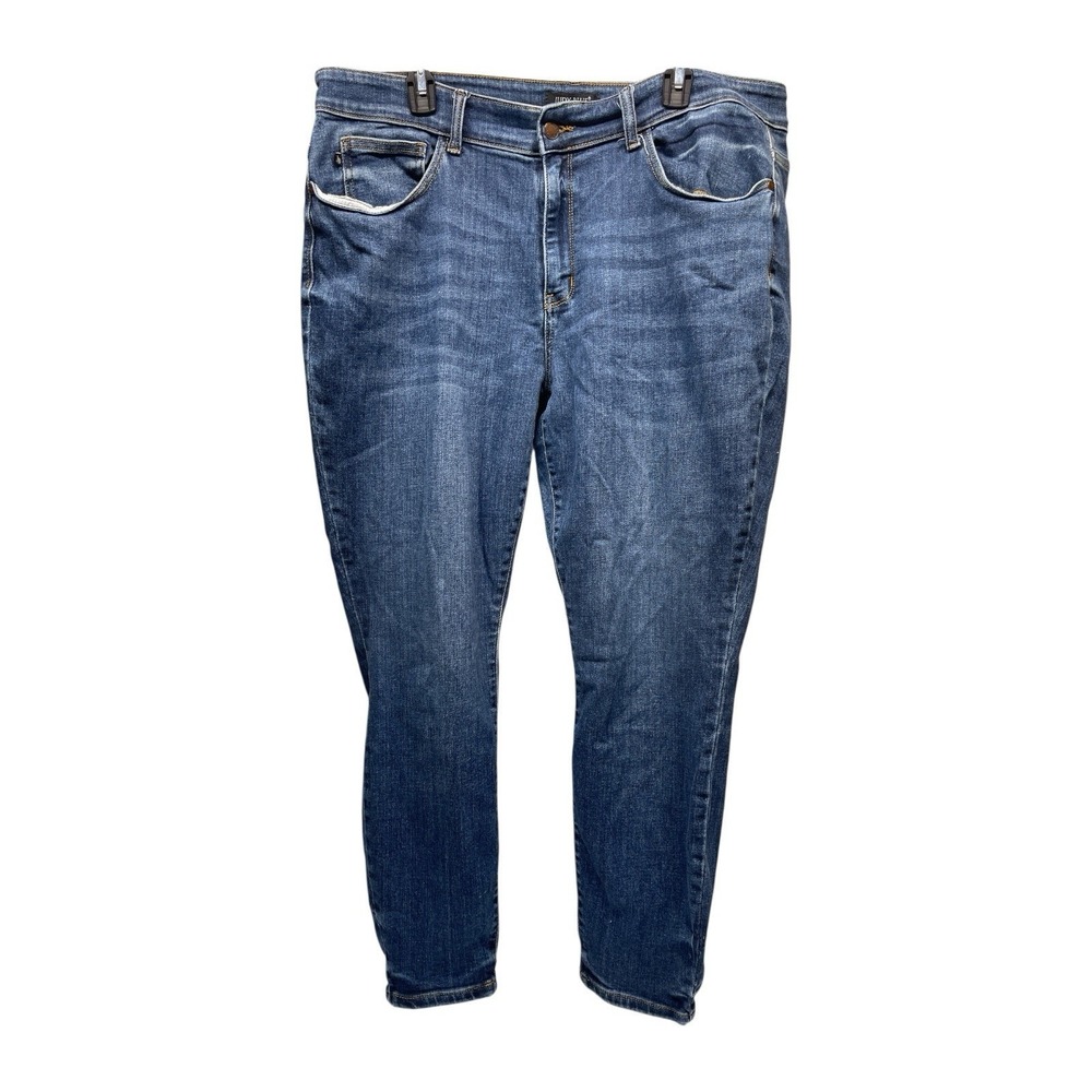 Judy Blue Jeans Womens 20W Skinny Fit High Rise Medium Wash Blue